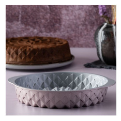 Φόρμα ψησίματος Dr.Oetker Mandala 2557, 26 cm, Στρογγυλό, Χυτό αλουμίνιο, Ροζ χρυσό