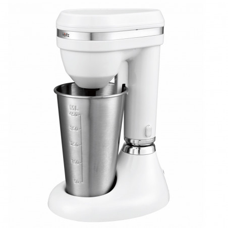 Oliver Voltz OV51163E Frappe Blender, 100W, 450 ml stainless steel jar, 2 speeds, stainless steel whisk, White