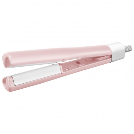 Μίνι σετ ισιωτικώ μαλλιών ELITE EHS-1353, 18W, 200C, Αξεσουάρ, Ροζ/Λευκό