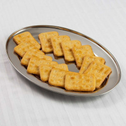 Kinghoff KH 1232 Serving Tray, 40 cm, Oval, Stainless Steel