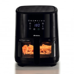 Φριτέζα ζεστού αέρα Ariete MAXI 4626/00, 1300 W, 6 l, 8 προγράμματα, 35-200C, οθόνη αφής LCD, Μαύρο