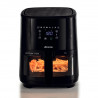 Фритюрник с горещ въздух Ariete MAXI 4626/00, 1300 W, 6 л, 8 програми, 35-200C, LCD сензорен панел, Черен