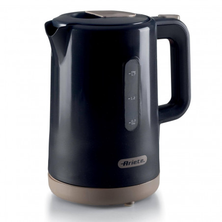 Ariete BREAKFAST 2846/00 Electric Kettle, 2200W, 1.7 L, Auto Shut-Off, Removable Filter, Dark Gray