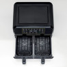 Friteuza dubla cu aer cald Ariete DUAL 4623/00, 1700W, 8 L, 8 programe, 35-200°C, Sincronizare, Panou tactil LCD, Negru