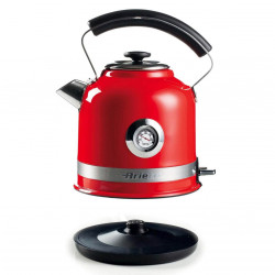 Ηλεκτρικός βραστήρας Ariete MODERNA 2854/00, 2000W, 1.7 l, Θερμόμετρο, ασύρματη βάση 360C, Αφαιρούμενο φίλτρο, Κόκκινο