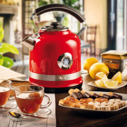 Електрическа кана Ariete MODERNA 2854/00, 2000W, 1.7 л, Термометър, 360C безжична основа, Подвижен филтър, Червен