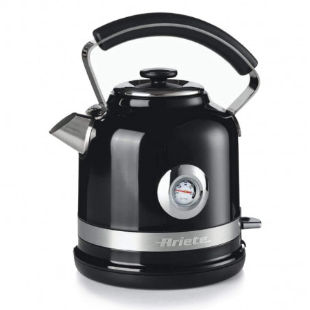 Cana electrica Ariete MODERNA 2854/02, 2000W, 1.7 L, Timer, 360° rotire, Filtru detasabil, Negru