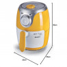 Friteuza cu aer cald Ariete AIRY FRYER MINI 4615/00, 1000W, 2 L, 80-200°C, Timer, Galben
