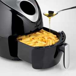 Friteuza cu aer cald Ariete AIRY FRYER DIGITAL 4616/00, 1300W, 2.6 L, 7 programe, Pana la 200°C, LCD touch display, Timer, Negru