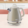 Ariete VINTAGE 2868/03 Electric Kettle, 1630W, 1 L, Metal Body, Rapid Boiling, Cordless Base, Beige