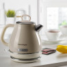 Ariete VINTAGE 2868/03 Electric Kettle, 1630W, 1 L, Metal Body, Rapid Boiling, Cordless Base, Beige