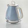 Ariete VINTAGE 2868/05 Electric Kettle, 1630W, 1 L, Metal Body, Rapid Boiling, Cordless Base, Blue