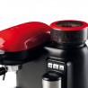 Espressor manual Ariete ESPRESSO MODERNA 1318/00, 1080W, 15 bar, 0.8 L, Rasnita de cafea incorporata, Spumare lapte, Rosu