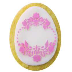 Set ustensile decorative biscuiti pentru Paste  Dr.Oetker 1879, 5 piese, 4 decoratii, 1 matrita, Otel inoxidabil, Argint