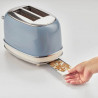 Ariete VINTAGE 0155/05 Toaster, 810W, 2-slice, 3 functions, 6 settings, Removable crumb tray, Blue