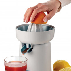 Ariete BREAKFAST 0417/01 Citrus Juicer, 40W, Protective Coating, 2 Removable Cones, Spout Open/Close, White
