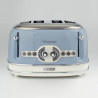 Τοστιέρα ψωμιού Ariete VINTAGE 0156/05, 1600W, 4 φέτες, 3 λειτουργίες, 6 στάδια, Αφαιρούμενος δίσκος ψίχας, Μπλε