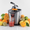 Πρέσα εσπεριδοειδών Ariete PRO JUICE 0411, 160W, Ατσάλινο περίβλημα, Διπλός κώνος με πτερύγια, Inox