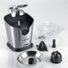 Πρέσα εσπεριδοειδών Ariete PRO JUICE 0411, 160W, Ατσάλινο περίβλημα, Διπλός κώνος με πτερύγια, Inox