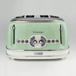 Ariete VINTAGE 0156/04 Toaster, 1600W, 4-slice, 3 functions, 6 settings, Removable crumb tray, Green