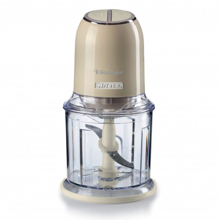 Чопър Ariete VINTAGE 0438/03, 400W, 600 мл, 2 скорости, Неръждаема стомана, Градуирана чаша, Бежов