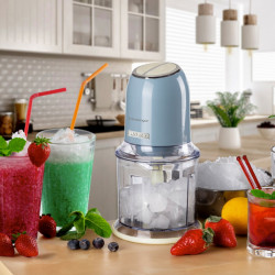 Κόφτης Ariete VINTAGE 0438/05, 400W, 600 ml, 2 ταχύτητες, Ανοξείδωτο, Κούπα με διαβάθμιση, Μπλε