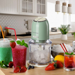 Tocator alimente Ariete VINTAGE 0438/04, 400W, 600 ml, 2 viteze, Otel inoxidabil, Pahar gradat, Verde