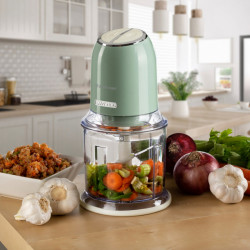 Κόφτης Ariete VINTAGE 0438/04, 400W, 600 ml, 2 ταχύτητες, Ανοξείδωτο, Διαβαθμισμένο κύπελλο, Πράσινο