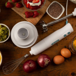 Μπλέντερ με τεμαχιστή 3 σε 1 Ariete BREAKFAST 0601/11, 700W, 500 ml, 2 ταχύτητες, λειτουργία κατά των πιτσιλίσματος, Λευκό