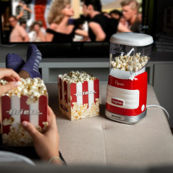 Aparat preparare popcorn cu aer cald Ariete PARTY TIME 2956/00, 1100W, Dispenser, Rosu