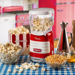 Aparat preparare popcorn cu aer cald Ariete PARTY TIME 2956/00, 1100W, Dispenser, Rosu