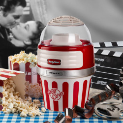 Aparat preparare popcorn cu aer cald Ariete XL PARTY TIME 2957/00, 1100W, Dozator, Rosu
