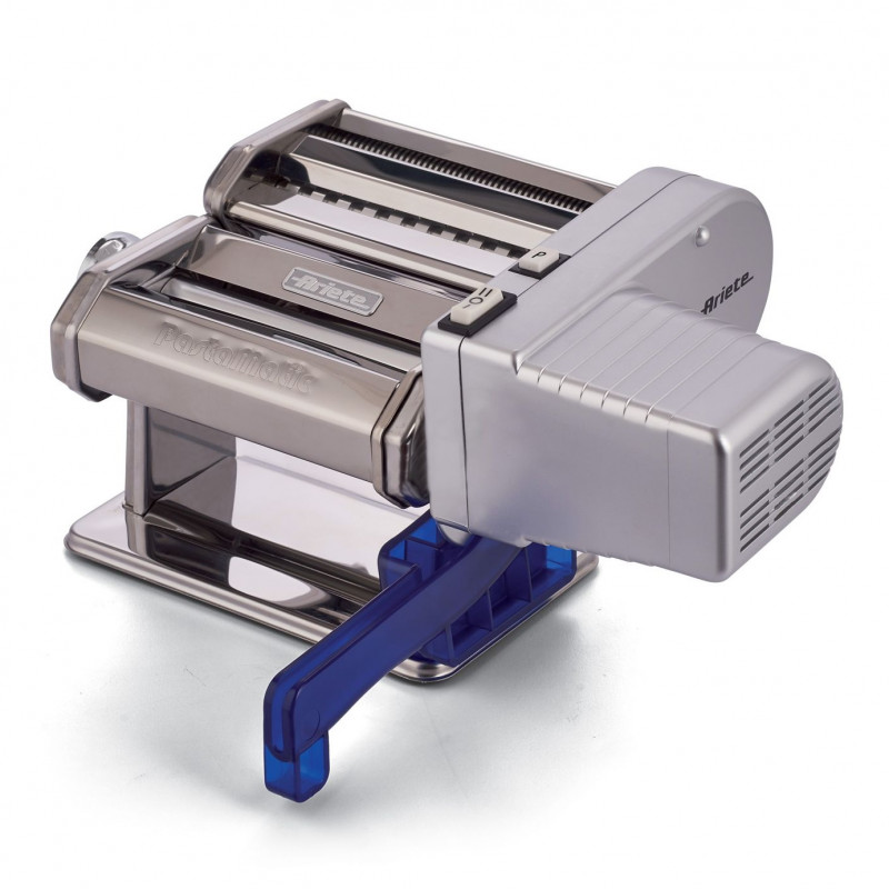 Masină electrica pentru paste Ariete PASTAMATIC 1593/00, 90W, 2 viteze + pulse, 9 nivele grosime, 5 forme, Inox