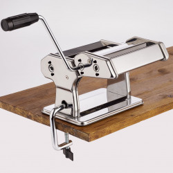 Електрическа машина за паста Ariete PASTAMATIC 1593/00, 90W, 2 скорости+импулс, 9 нива на дебелина, 5 форми, Инокс