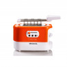 Prajitor de paine Ariete TOASTIME 0159/00, 700W, 2 felii, 3 functii, 9 trepte, Tava firimituri detasabila, Orange