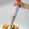 Blender manual Ariete PIMMY 0881/00, 200W, 2 viteze, Otel inoxidabil, Alb/Portocaliu