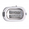 Prajitor de paine Ariete TOASTIME 0159/01, 700W, 2 felii, 3 functii, 9 trepte, Tava firimituri detasabila, Alb