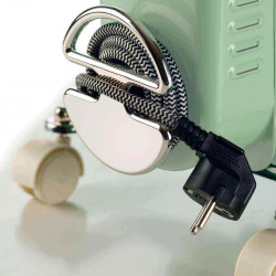 Καλοριφέρ λαδιού Ariete VINTAGE 0839, 2500W, 11 πτερύγια, 3 επίπεδα, Ένδειξη ισχύος, περιστρεφόμενες ρόδες 360°, Πράσινο
