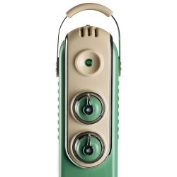 Calorifer electric cu ulei Ariete VINTAGE 0837/14, 1500W, 7 elementi, 3 trepte, Rotite pivotante 360°, Maner, Verde
