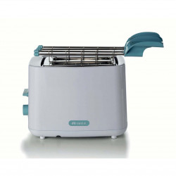Prajitor de paine Ariete BREAKFAST 0157/04, 760W, 2 felii, Buton stop, 7 trepte, Tava pentru firimituri detasabila, Alb