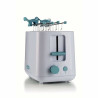 Τοστιέρα ψωμιού Ariete BREAKFAST 0157/04, 760W, 2 φέτες, κουμπί διακοπής, 7 στάδια, αφαιρούμενος δίσκος ψίχας, Λευκό