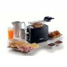 Τοστιέρα ψωμιού Ariete BREAKFAST 0157/03, 760W, 2 φέτες, κουμπί Stop, 7 στάδια, Αφαιρούμενος δίσκος ψίχας, Μαύρο