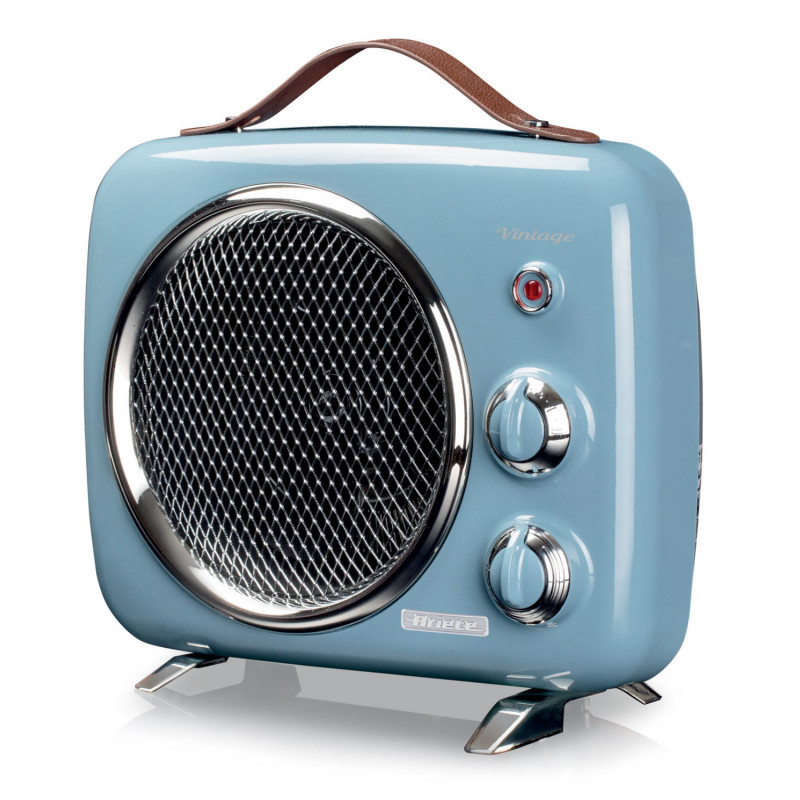 Вентилаторна печка Ariete VINTAGE 0808/05, 2000W, 2 степени, Индикатор захранване, Регулируема температура, Син