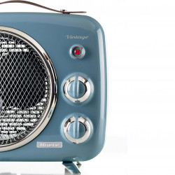 Aeroterma Ariete VINTAGE 0808/05, 2000W, 2 trepte, Indicator de putere, Temperatura reglabila, Albastru