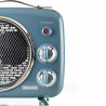 Θερμάστρα με ανεμιστήρα Ariete VINTAGE 0808/05, 2000W, 2 επίπεδα ισχύος, Ένδειξη λειτουργίας, Ρυθμιζόμενη θερμοκρασία, Μπλε
