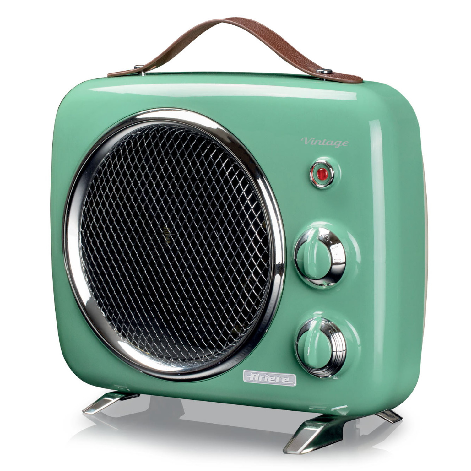 Вентилаторна печка Ariete VINTAGE 0808/04, 2000W, 2 степени, Индикатор захранване, Регулируема температура, Зелен