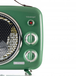 Вентилаторна печка Ariete VINTAGE 0808/04, 2000W, 2 степени, Индикатор захранване, Регулируема температура, Зелен