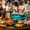 Ariete Party Time 0205/01 Burger and Sandwich Maker, 1200W, 2 compartments, Non-stick plates, Removable tray, Turquoise