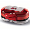 Aparat preparare burgeri Ariete Party Time 0205/00, 1200W, 2 compartimente, Placi neaderente, Tava detasabila, Rosu