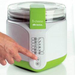 Уред за сирена и кисело мляко Ariete B-CHEESE 0615/00, 500W, 2 л, 6 програми, 90C, 6 индикатора, Бял/зелен